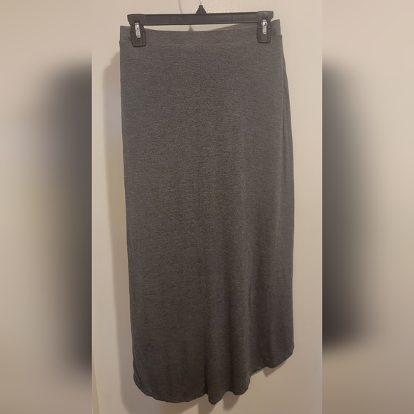 Grey Cotton Wrap Skirt, Size Small - Picture 2 of 3